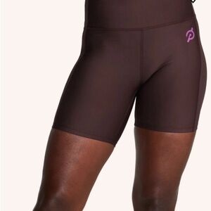 Peloton Women's High Waisted Bike Shorts Brown Size XL